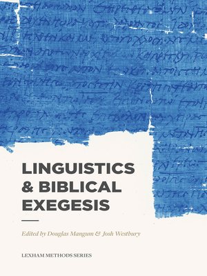 cover image of Linguistics & Biblical Exegesis